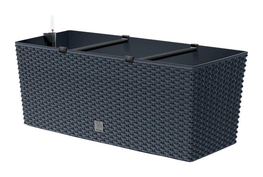 Prosperplast Blumenkasten RATO CASE anthrazit Kunststoff B/H/L: ca. 33x32x80 cm RATO CASE - anthrazit (80,00/33,00/32,00cm) - Prosperplast