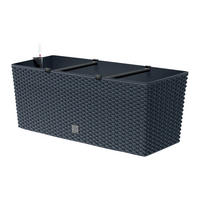 Prosperplast Blumenkasten RATO CASE anthrazit Kunststoff B/H/L: ca. 33x32x80 cm RATO CASE - anthrazit (80,00/33,00/32,00cm) - Prosperplast