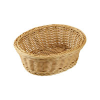 Kesper Brot und Obstkorb braun Kunststoff B/H/L: ca. 20,5x25x22 cm Brot-/u.Obstkorb_5erSet - braun (22,00/20,50/25,00cm) - Kesper