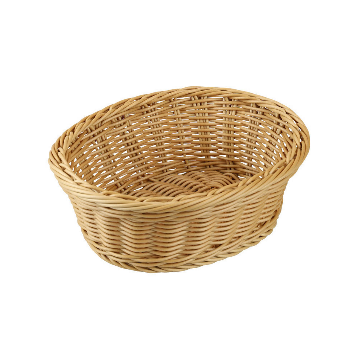 Kesper Brot und Obstkorb braun Kunststoff B/H/L: ca. 20,5x25x22 cm Brot-/u.Obstkorb_5erSet - braun (22,00/20,50/25,00cm) - Kesper