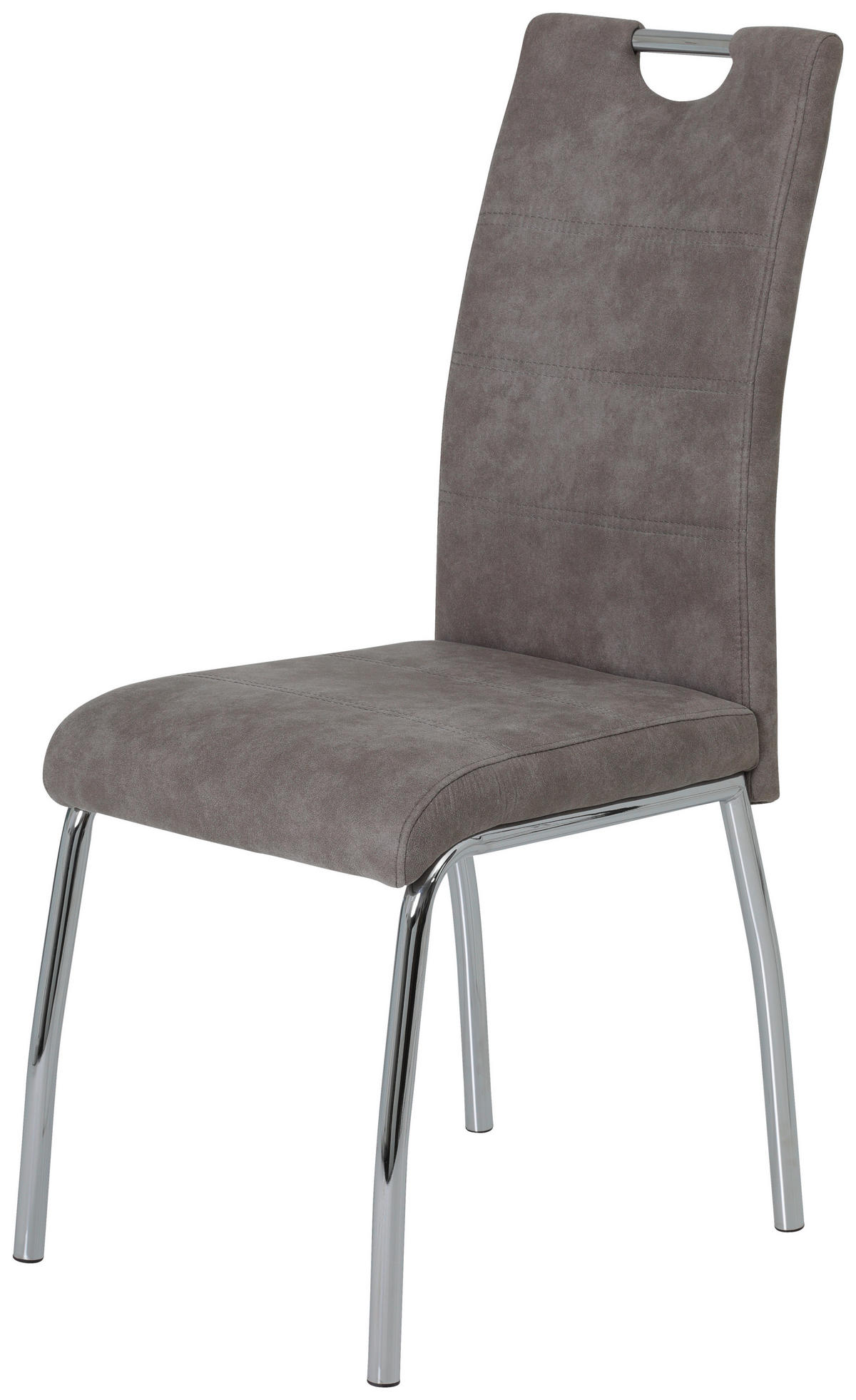 Stuhl Susi 4er Set grau Vintage Microfaser B/H/T: ca. 44x98x61 cm Susi 4er Set - grau (44,00/98,00/61,00cm) - Hela