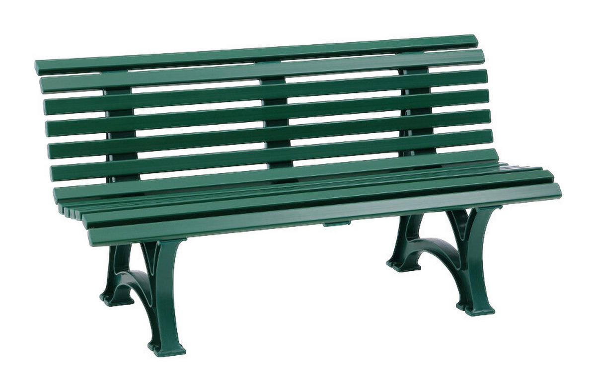 Blome Sitzbank Helgoland grün Kunststoff B/H/L: ca. 64x80x150 cm Helgoland - grün (150,00/64,00/80,00cm) - Blome