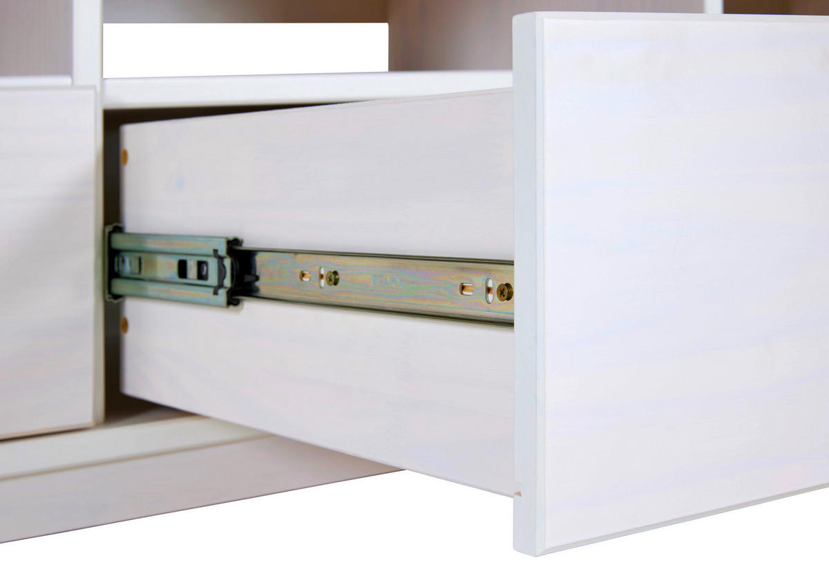 TV-Lowboard Maluno weiß lackiert B/H/L: ca. 48,3x53,2x166,4 cm Maluno - weiß (166,40/48,30/53,20cm) - Inter Link