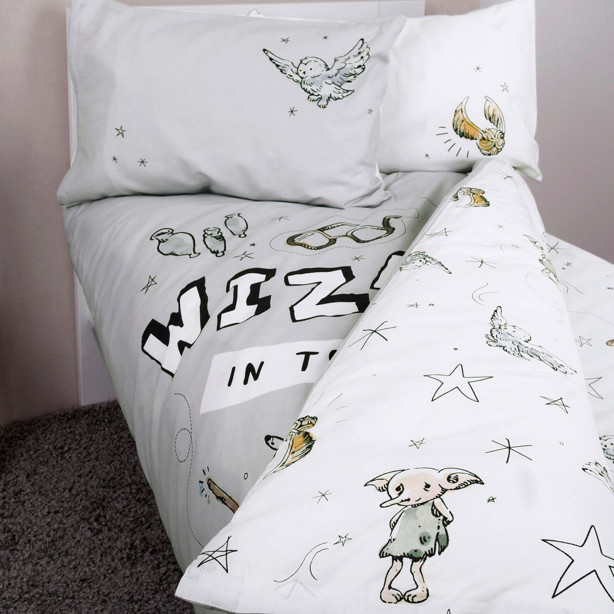 Baumwoll Wende Bettwäsche Harry Potter Renforce Multi Baumwolle B/L: ca. 100x135 cm Harry Potter - Multi (100,00/135,00cm)
