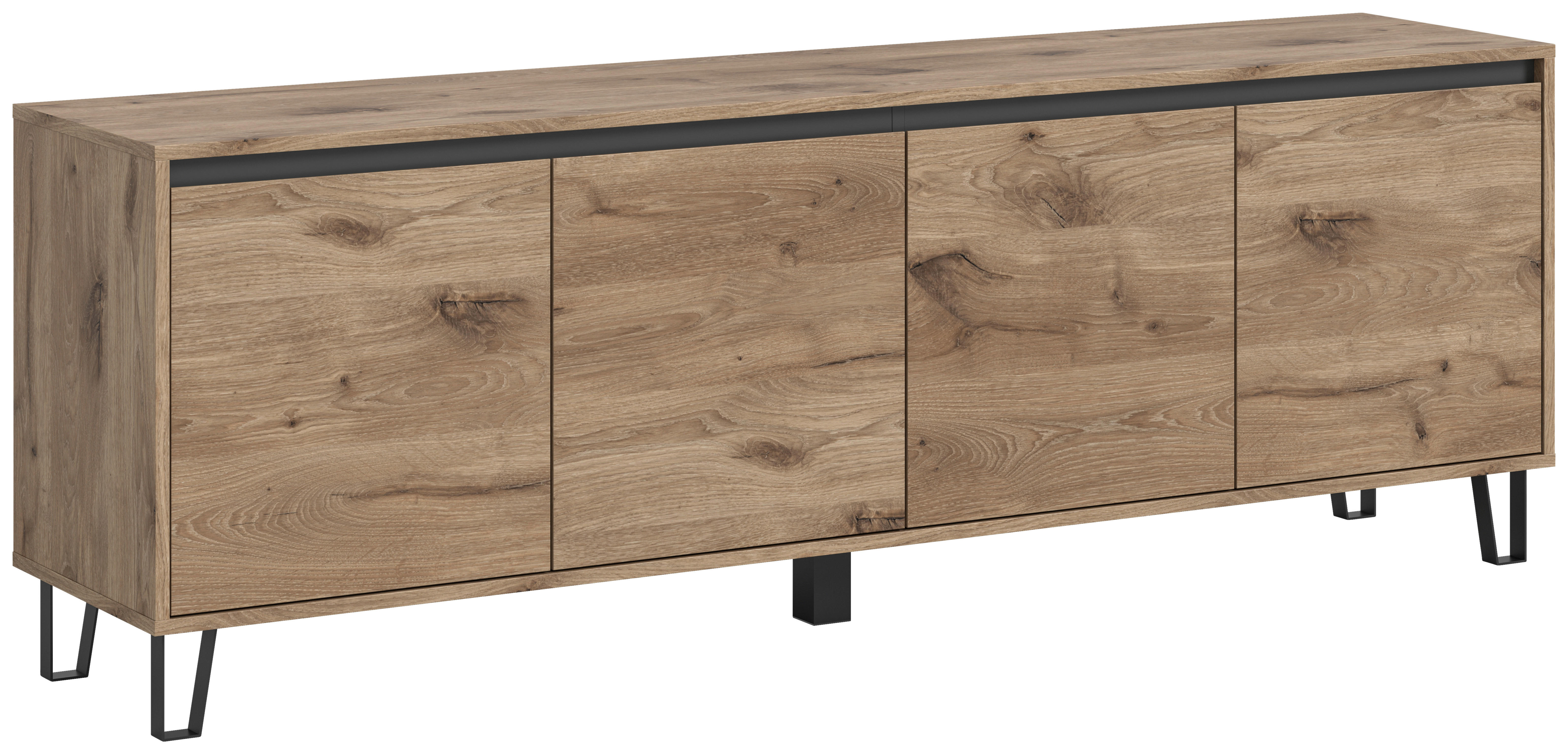 TV-Lowboard Balton Oak Eiche Viking Nachbildung B/H/T: ca. 184x67x40 cm Balton - Oak (184,00/67,00/40,00cm)