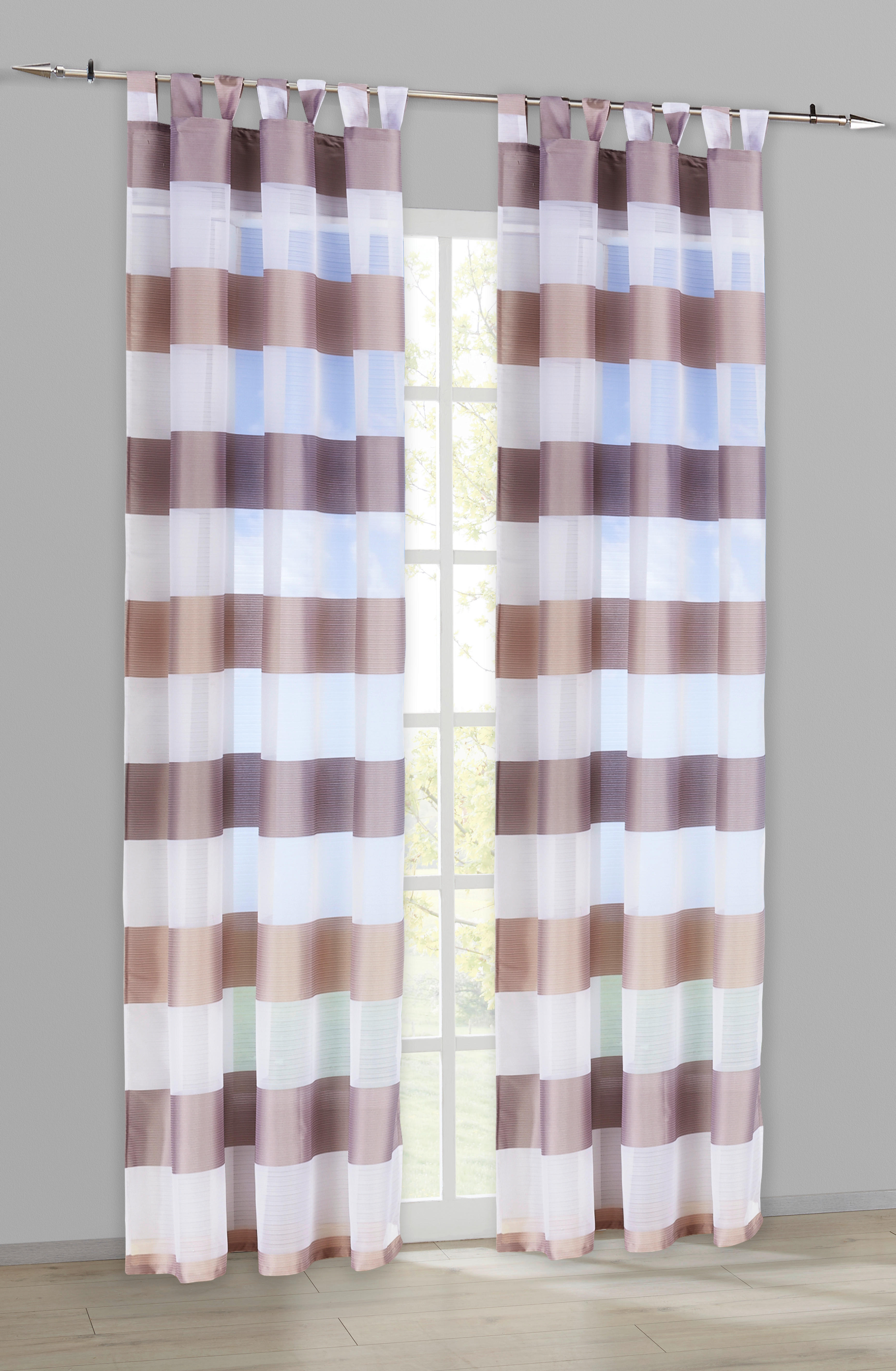 Kombivorhang Mia beige B/L: ca. 140x245 cm Mia - beige/taupe (140,00/245,00cm) - POCOline