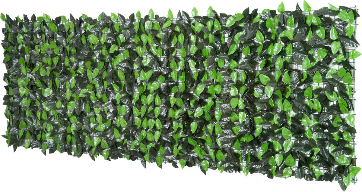 Outsunny Künstliche Hecke grün Kunststoff H/L: ca. 100x300 cm Künstliche Hecke - grün (300,00cm) - Outsunny