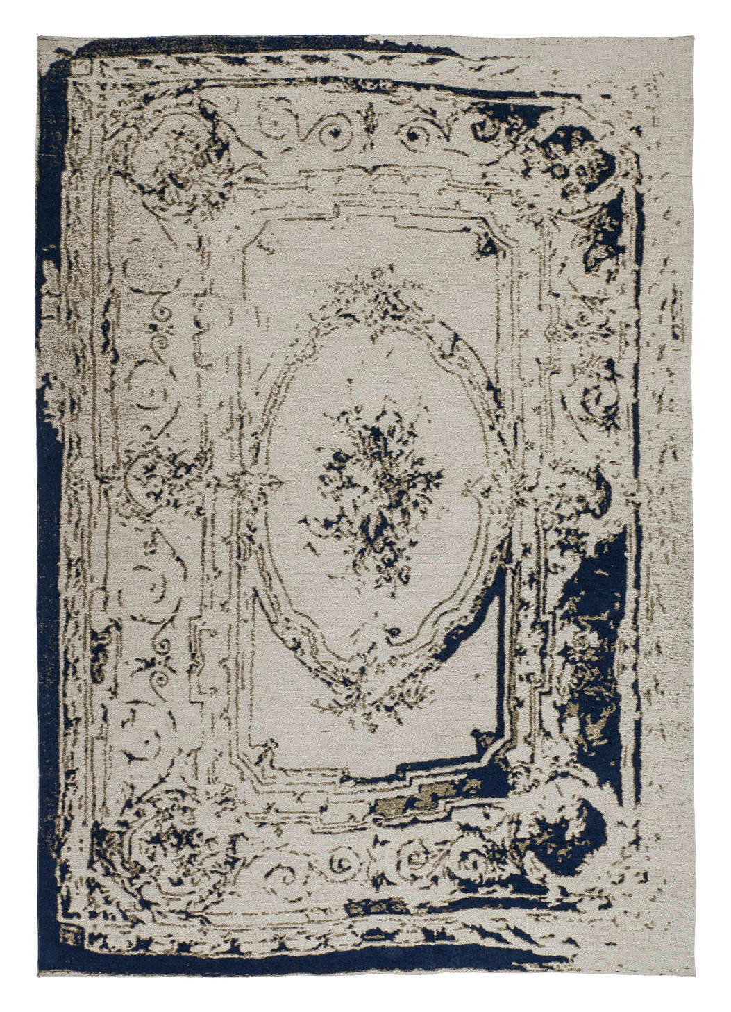 Kayoom Kurzflorteppich Ballerina 740 grau B/L: ca. 160x230 cm Ballerina 740 - blau/grau (160,00/230,00cm) - Kayoom