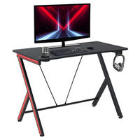 Gaming-Schreibtisch 836-206V01 schwarz B/H/T: ca. 105x75x55 cm 836-206V01 - schwarz (105,00/75,00/55,00cm) - HOMCOM