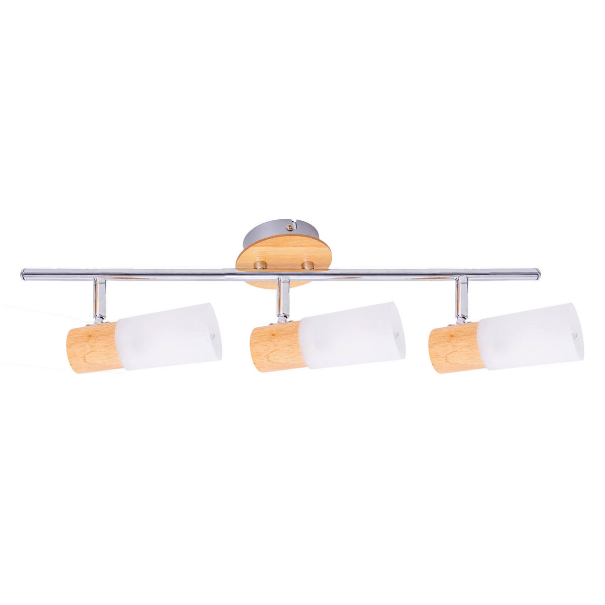 Näve Leuchten Spotleuchte Todtnau 1283223 natur Metall Glas Kunststoff B/H/T: ca. 21x19,8x60 cm 3 Brennstellen Todtnau - natur (21,00/19,80/60,00cm) - Näve Leuchten