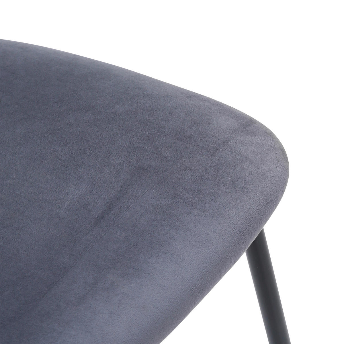 grau schwarz Samt Metall MIKA - schwarz/grau