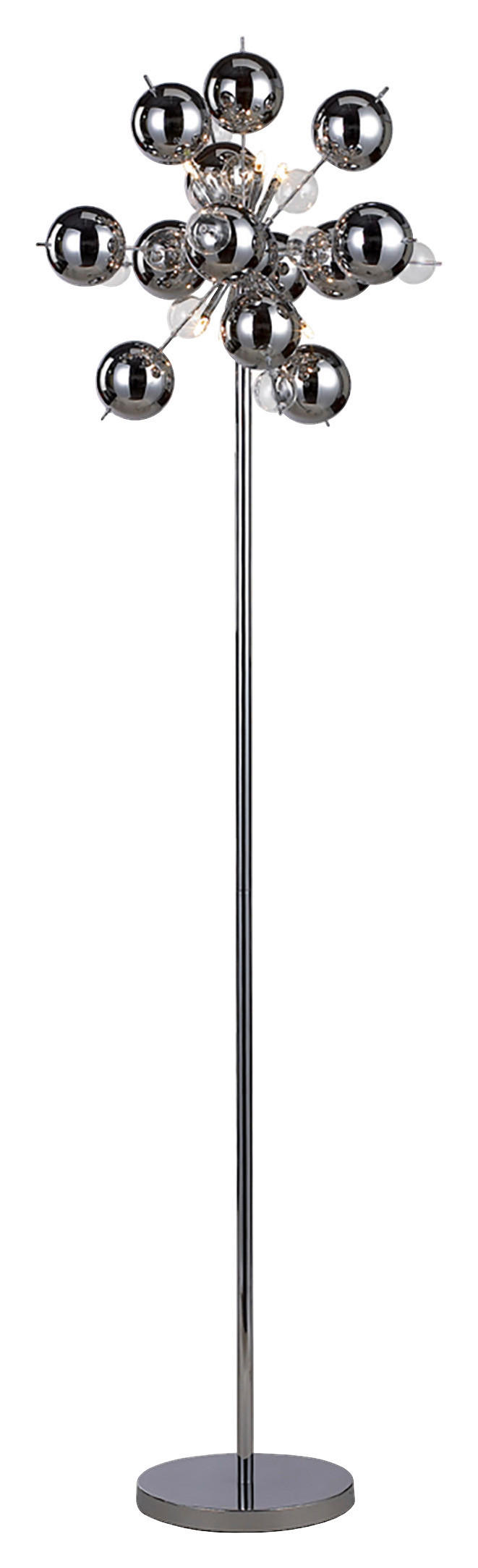 Näve Leuchten Stehleuchte 2027942 Chrom Glas Metall B/H/T: ca. 50x169x50 cm 6 Brennstellen Explosion - Chrom (50,00/169,00/50,00cm) - Näve Leuchten