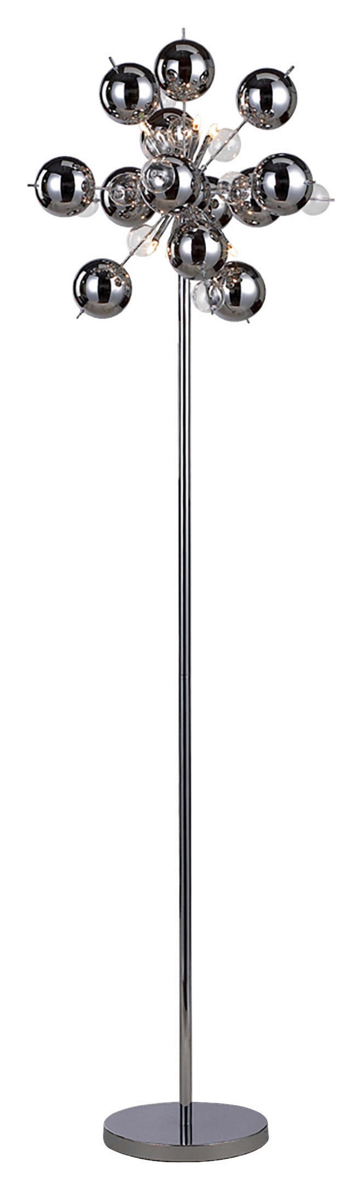 Näve Leuchten Stehleuchte 2027942 Chrom Glas Metall B/H/T: ca. 50x169x50 cm 6 Brennstellen Explosion - Chrom (50,00/169,00/50,00cm) - Näve Leuchten