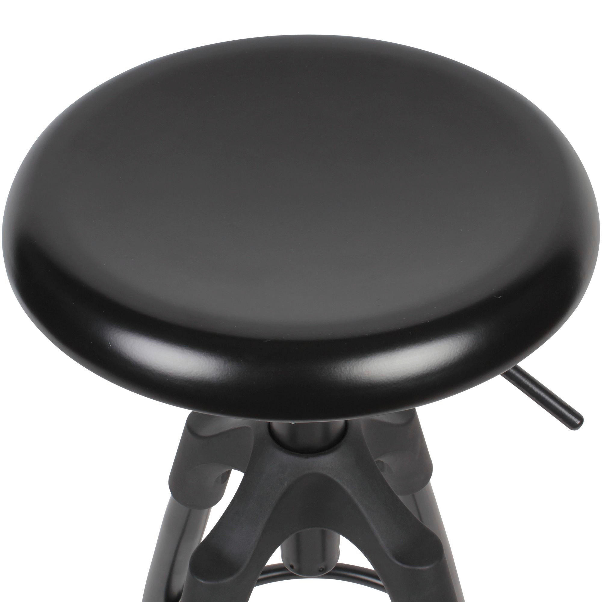 Barhocker schwarz Metall B/H/T/D: ca. 53x80x53x31 cm Barhocker - schwarz (53,00/80,00/53,00cm) - Wohnling