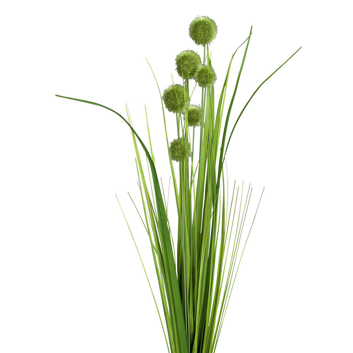 Deko-Pflanze grün Kunststoff H: ca. 70 cm Kugelgras-Busch - grün (70,00cm)