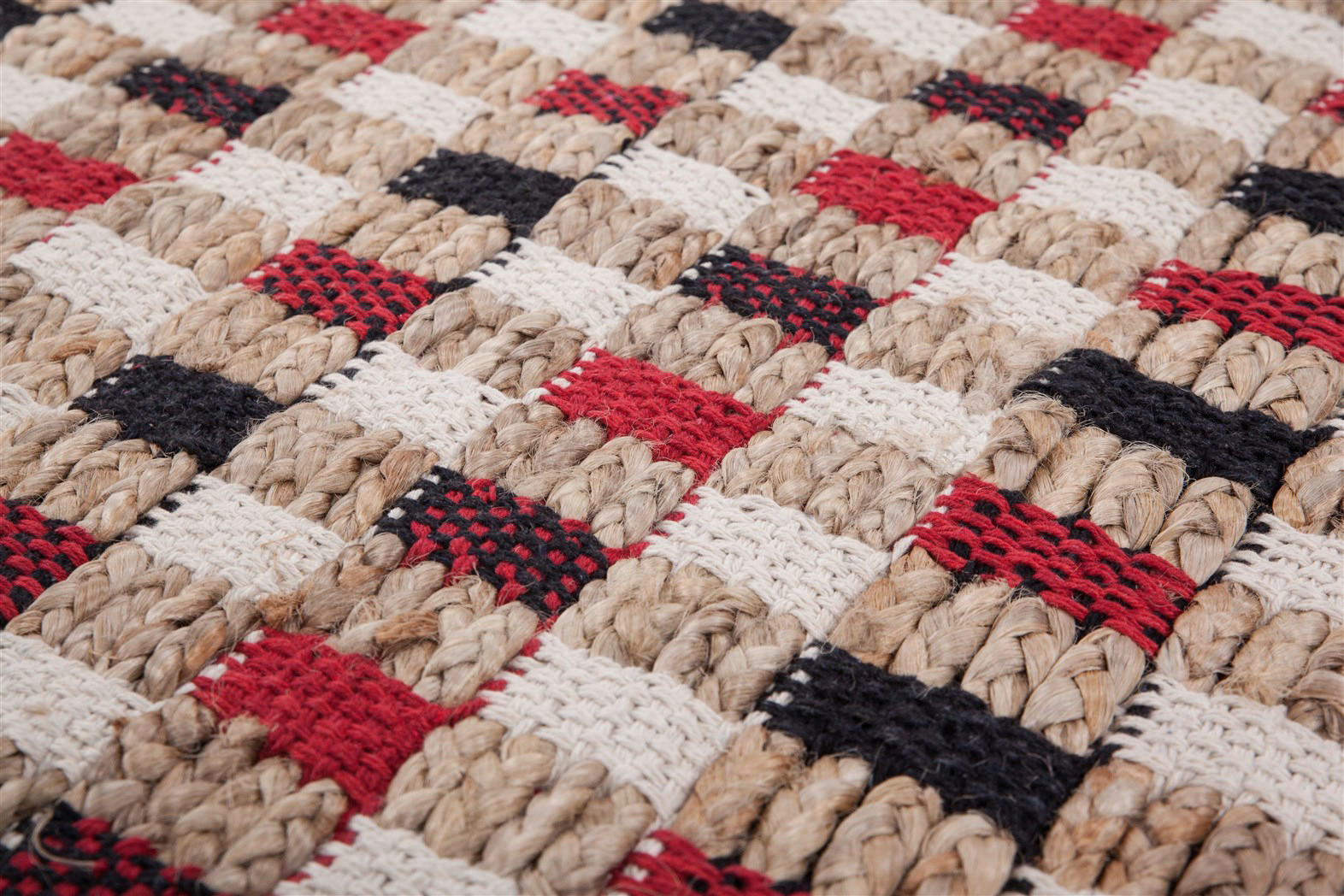 Thumbnail - Kayoom Kurzflorteppich Chess 110 natur B/L: ca. 80x150 cm