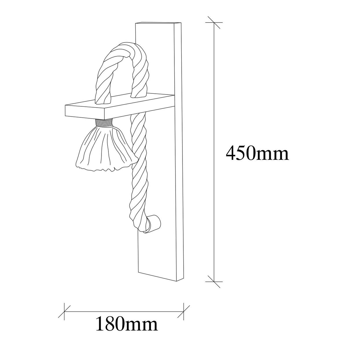 Opviq Wandleuchte Holzoptik Holz B/H/L: ca. 18x45x9 cm E27 1 Brennstellen Erebos - Holzoptik (9,00/18,00/45,00cm) - Opviq