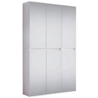Garderobenschrank Mirror weiß B/H/T: ca. 111x191x34 cm Mirror - weiß (111,00/191,00/34,00cm) - Trendteam