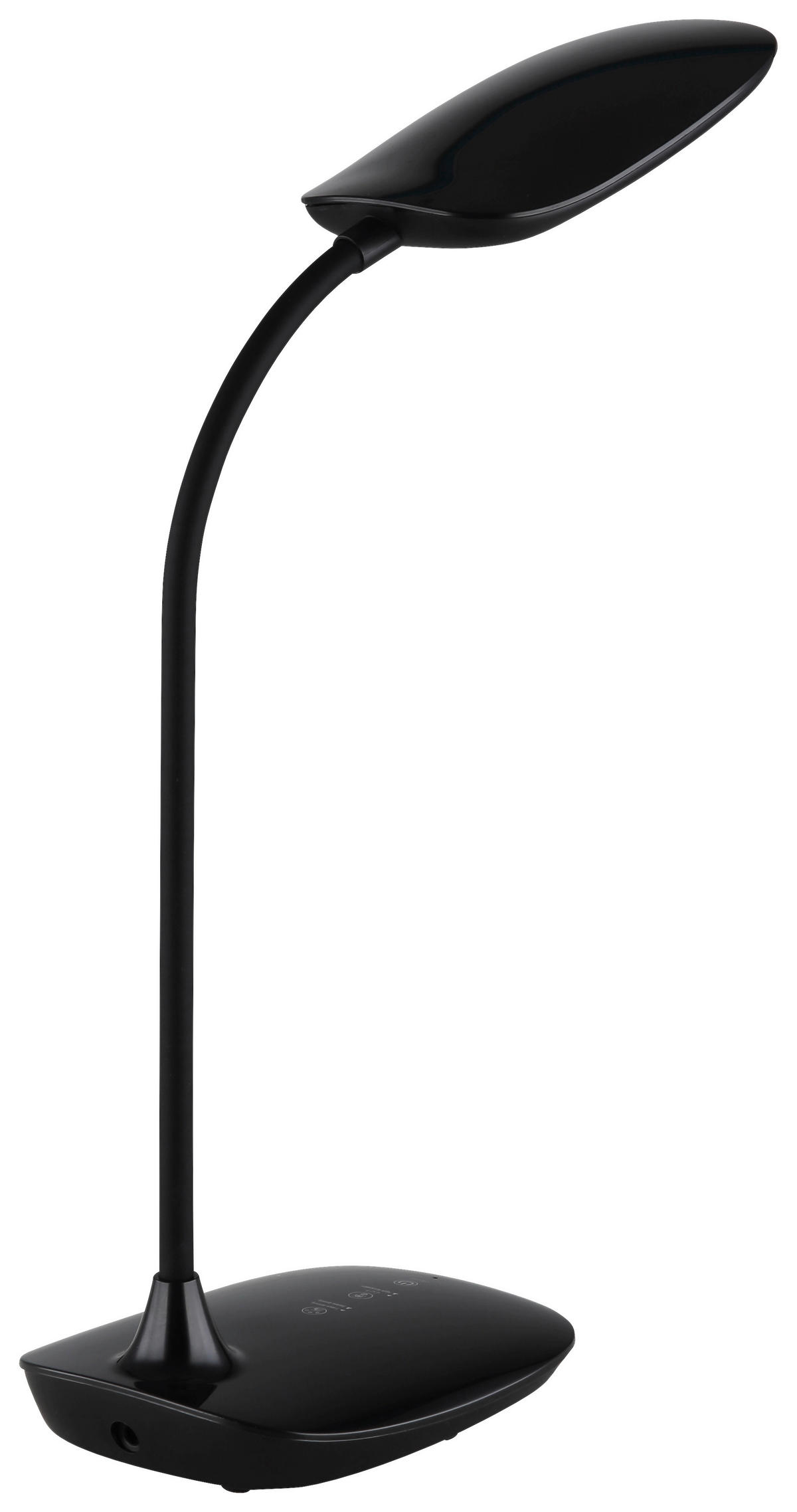 GLOBO LED-Tischleuchte mattschwarz schwarz Silikon Kunststoff B/H/T: ca. 13,6x40x28 cm BOTAL - schwarz/mattschwarz (13,60/40,00/28,00cm) - GLOBO