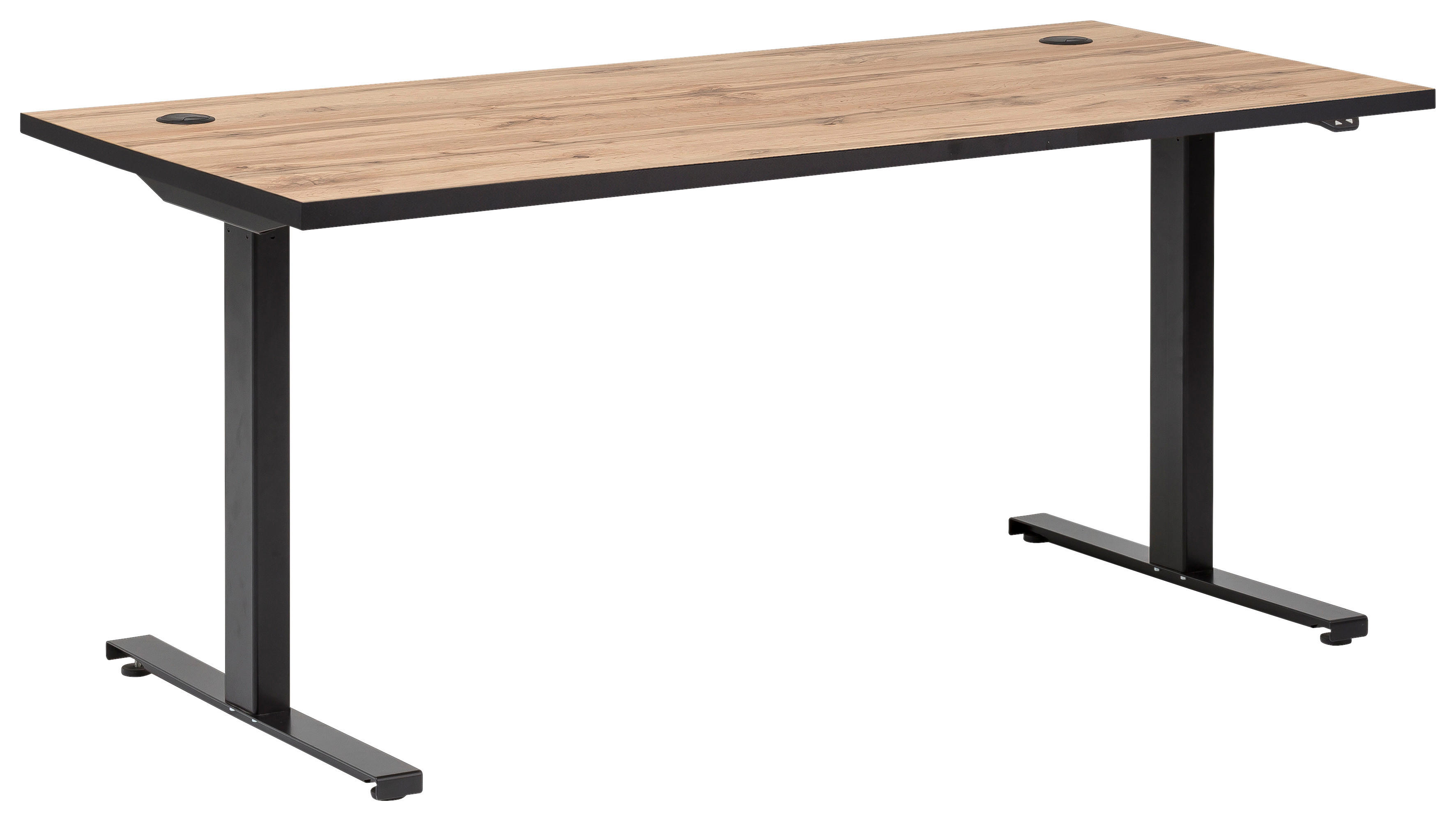 höhenverstellbarer Schreibtisch Serie 2000 Eiche Landhaus Nachbildung B/H/T: ca. 160x71x75 cm Serie 2000 - Eiche (160,00/71,00/75,00cm) - Möbelpartner