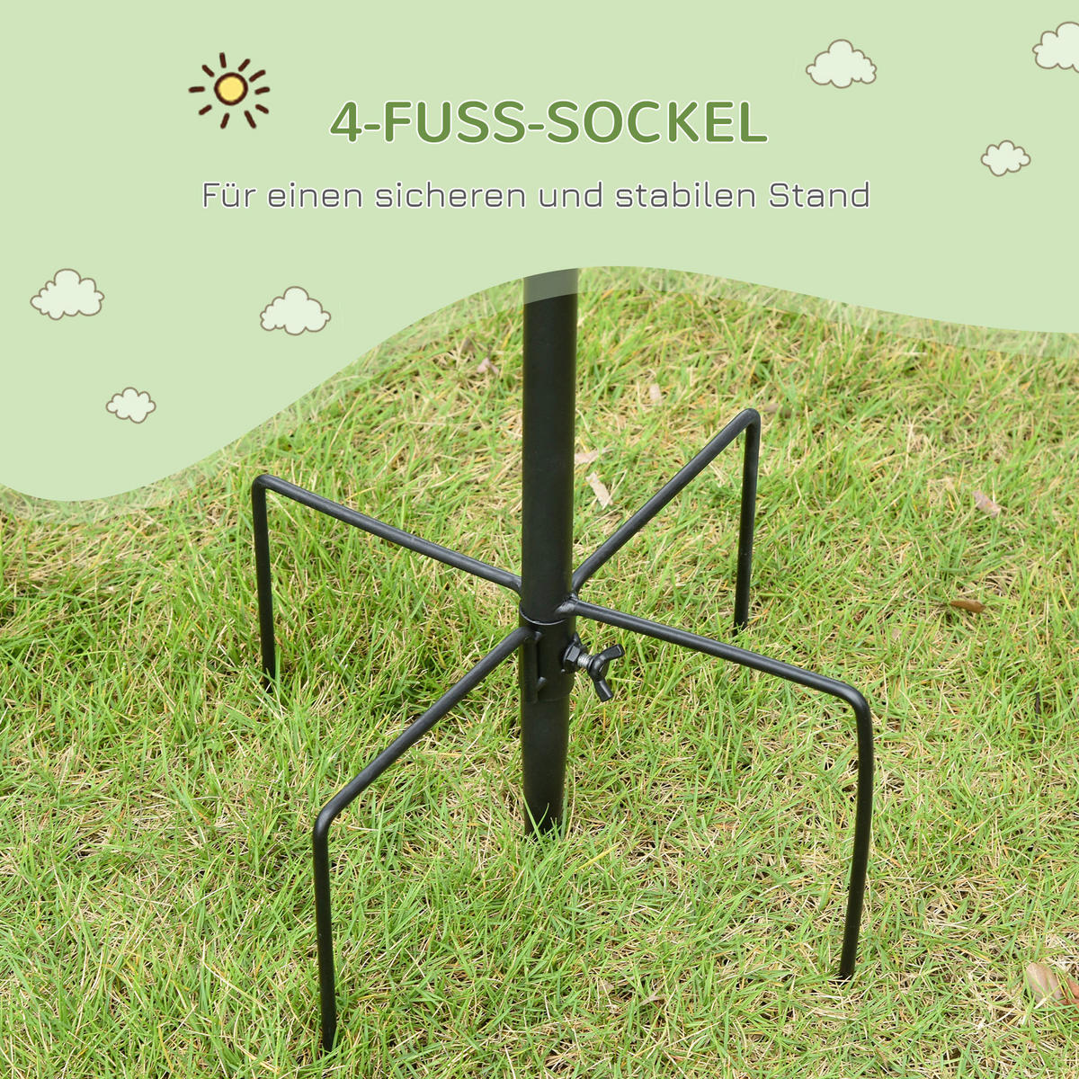 PawHut Tier-Zubehör schwarz Edelstahl B/H/L: ca. 54,5x54,5x208 cm Vogelfutterspender - schwarz (208,00/54,50/54,50cm) - PawHut