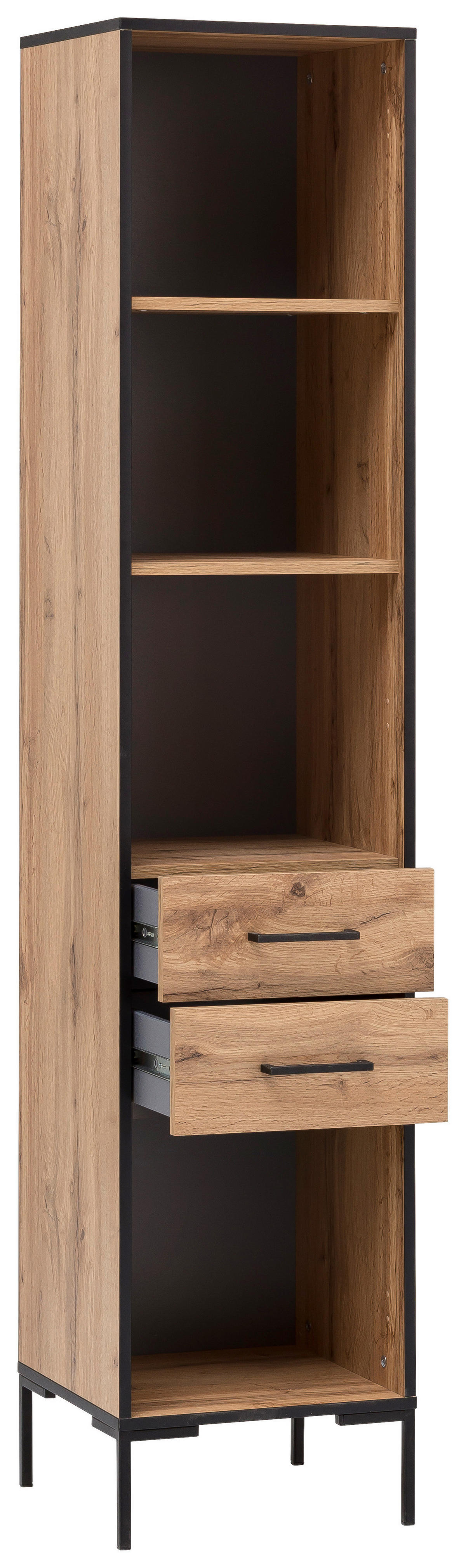 Regal Serie 2000 Eiche Landhaus Nachbildung B/H/T: ca. 40,2x194,2x39 cm Serie 2000 - Eiche (40,20/194,20/39,00cm) - Möbelpartner