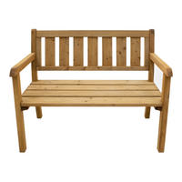 AXI Gartenbank Charlotte braun Holz B/H/T: ca. 170x93x63 cm Charlotte - braun (170,00/93,00/63,00cm) - AXI