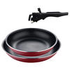 BERGNER Pfannenset Click & cook rot Aluminium Click & cook - rot - BERGNER