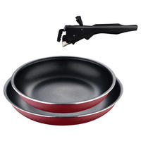 BERGNER Pfannenset Click & cook rot Aluminium Click & cook - rot - BERGNER