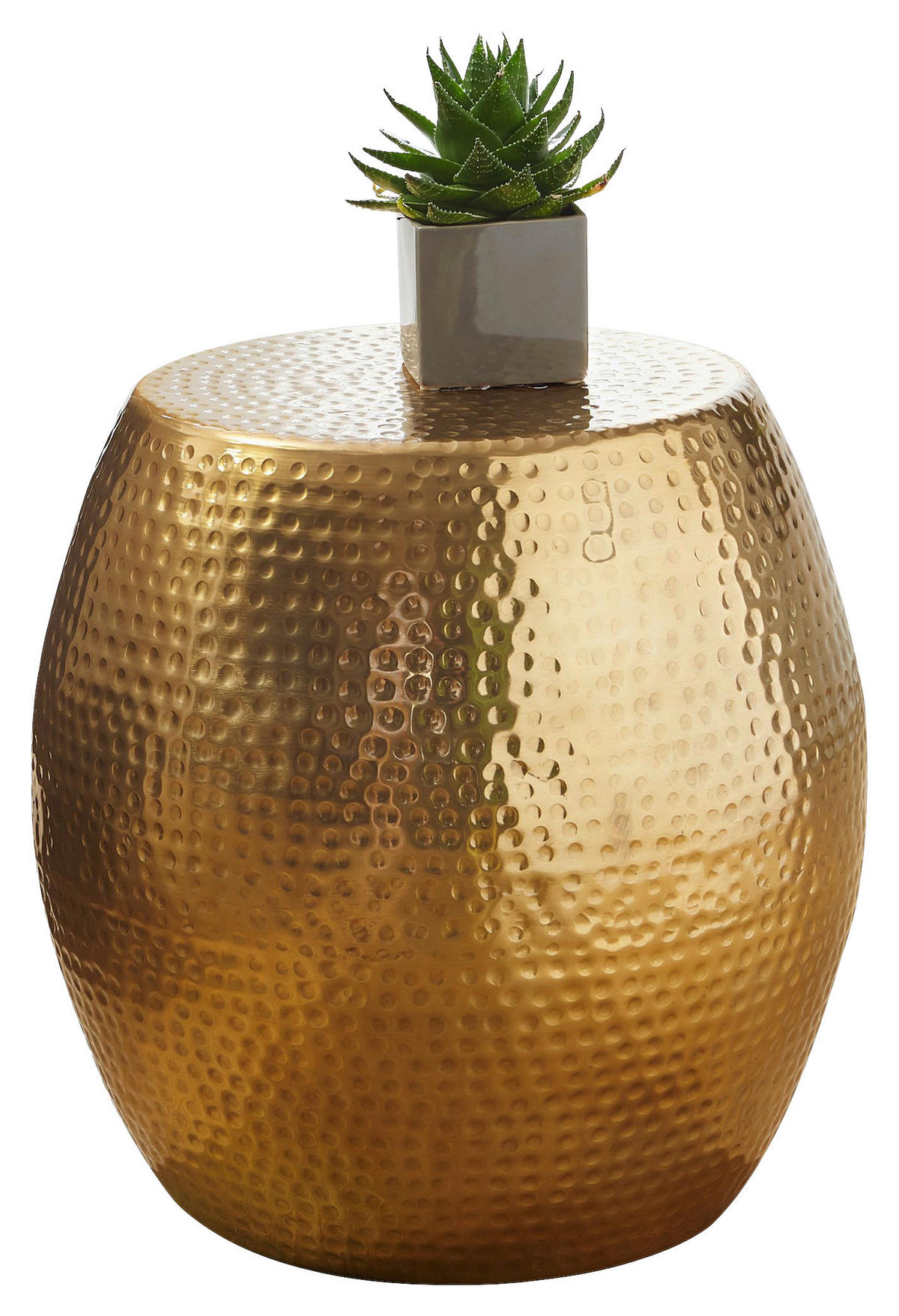 Beistelltisch gold Aluminium B/H/T: ca. 42x42x42 cm Beistelltisch - gold (42,00/42,00/42,00cm) - Wohnling