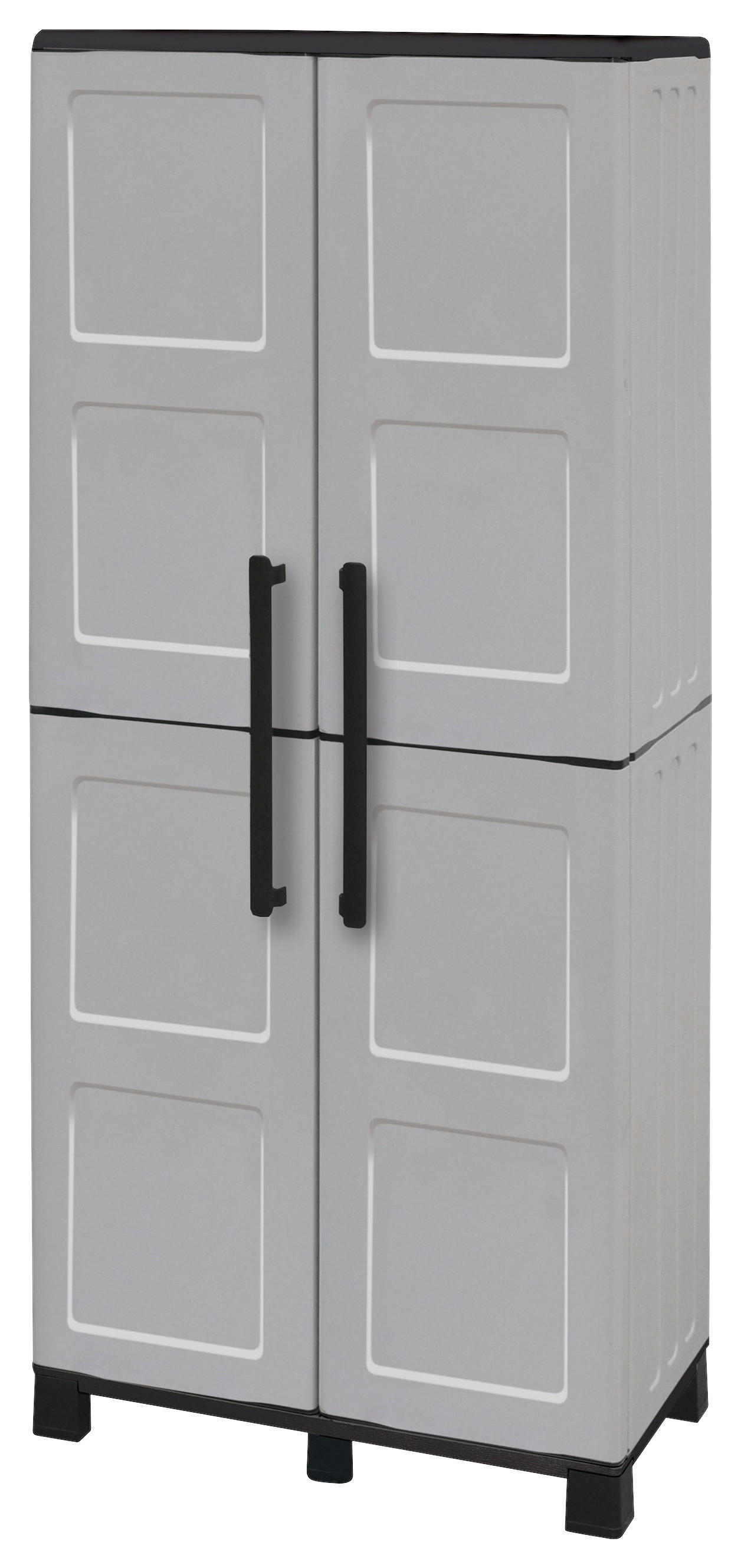 Linea Idea Kunststoffschrank Idea grau Kunststoff B/H/T: ca. 68x169x37 cm günstig online kaufen