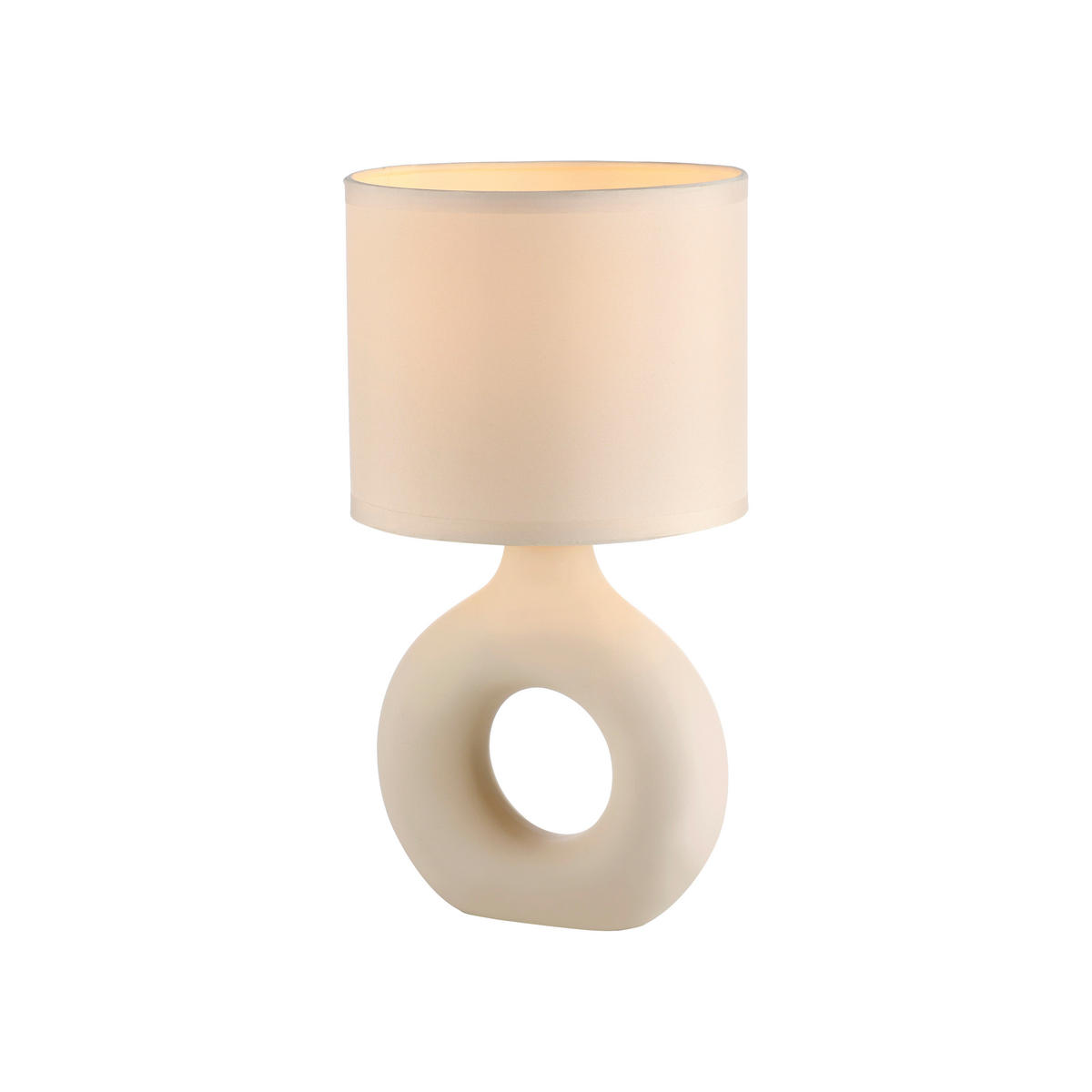 Just Light Tischleuchte beige Stoff Keramik H/L/D: ca. 30x16x16 cm null 1 Brennstellen Tischleuchte_Carara - beige (16,00/30,00cm) - Just Light