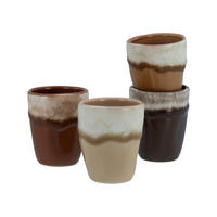 CreaTable Espressotassenset Squeezy Mocha braun Steinzeug 4 tlg. Squeezy Mocha - braun - CreaTable