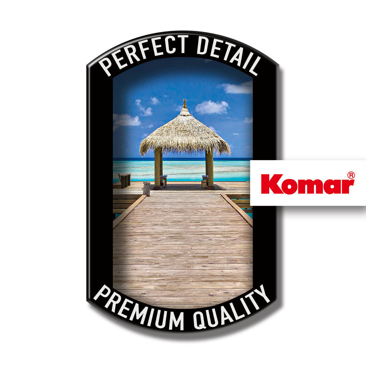 Komar Fototapete Beach Resort B/L: ca. 100x280 cm Beach Resort - (100,00/280,00cm) - Komar