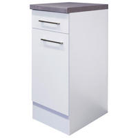 Unterschrank Vita weiß matt B/H/T: ca. 30x86x60 cm Vita - Beton/weiß (30,00/86,00/60,00cm) - Flex-Well