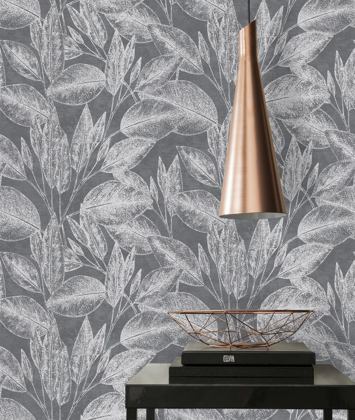 A.S.Creation Vliestapete Attractive Floral schwarz B/L: ca. 53x1005 cm Attractive - schwarz (53,00/1005,00cm) - A.S.Creation