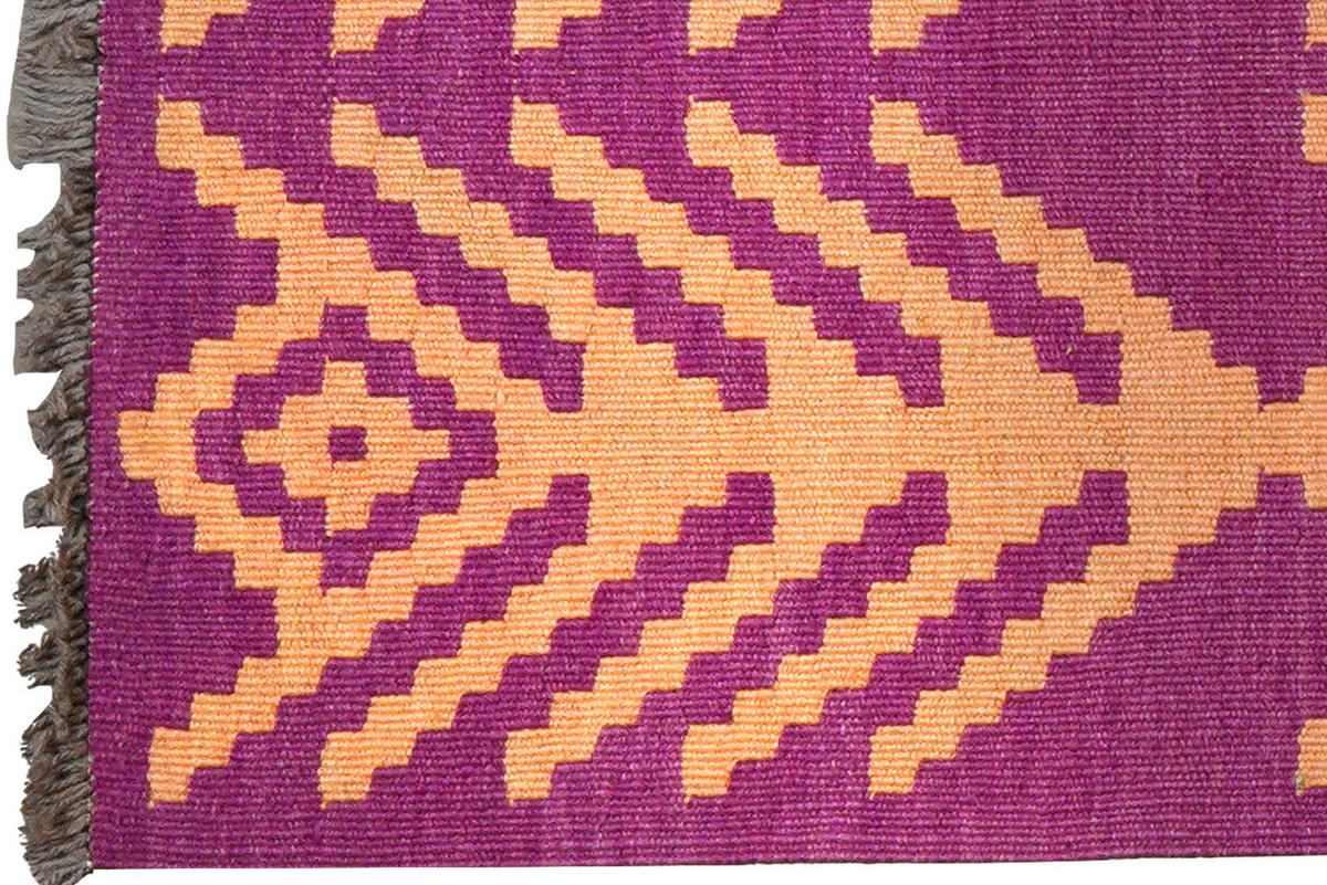 PersaTepp Teppich Kelim Gashgai violett B/H/L: ca. 62x1x93 cm Kelim Gashgai - violett (93,00/62,00/1,00cm) - PersaTepp