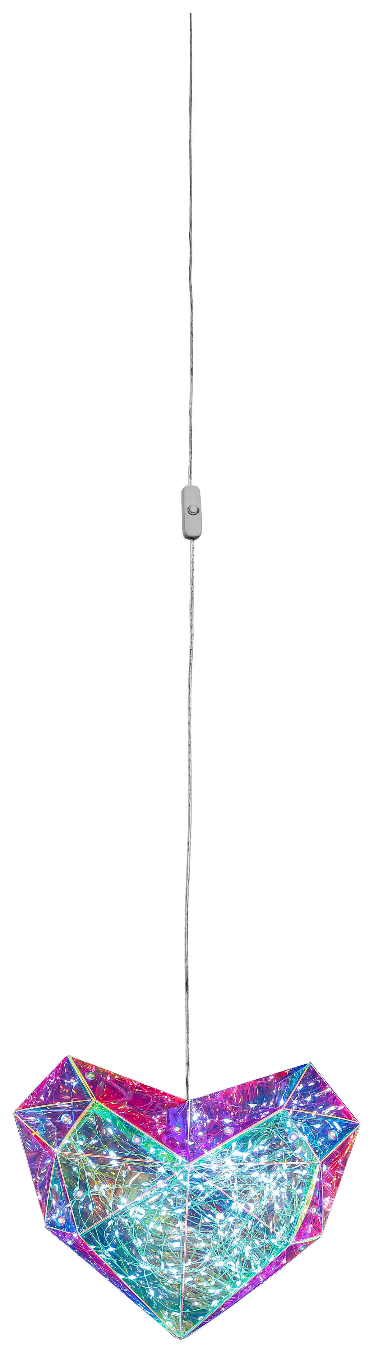 Nolo Dekoleuchte transparent B/H/L: ca. 20x6,5x23 cm LED-Dekoleuchte_Herz - transparent (23,00/20,00/6,50cm) - Nolo