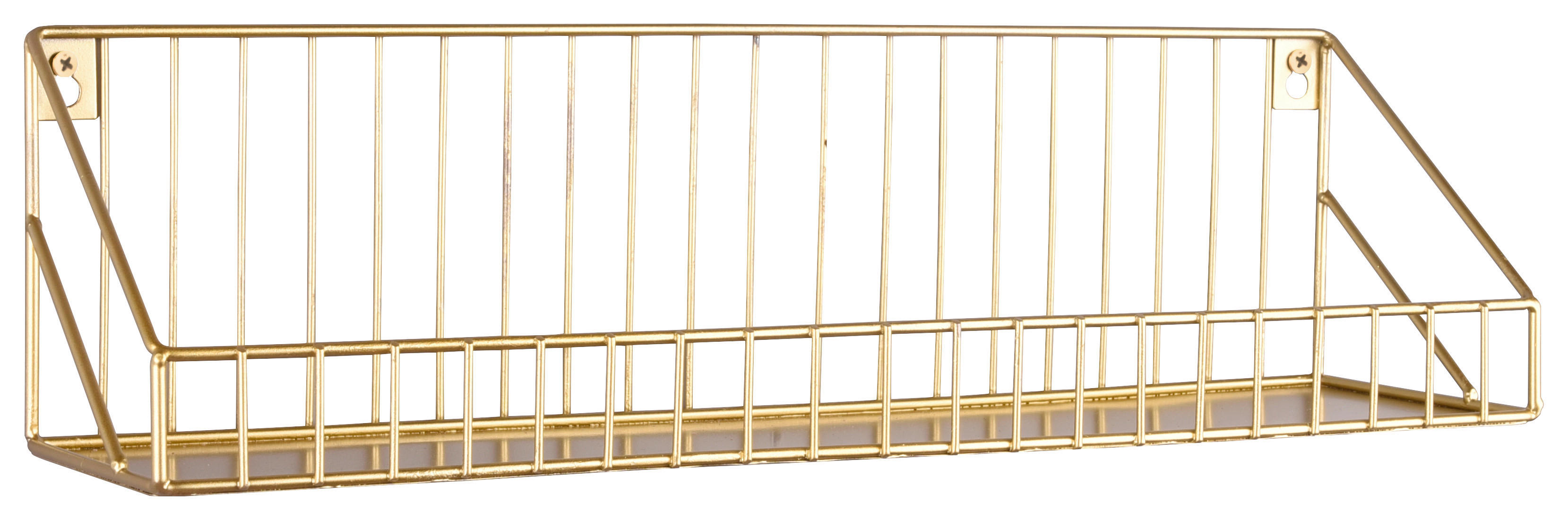 Wandregal Wandregal gold Optik Metall B/H/T: ca. 45x11x11 cm Wandregal - gold (45,00/11,00/11,00cm)