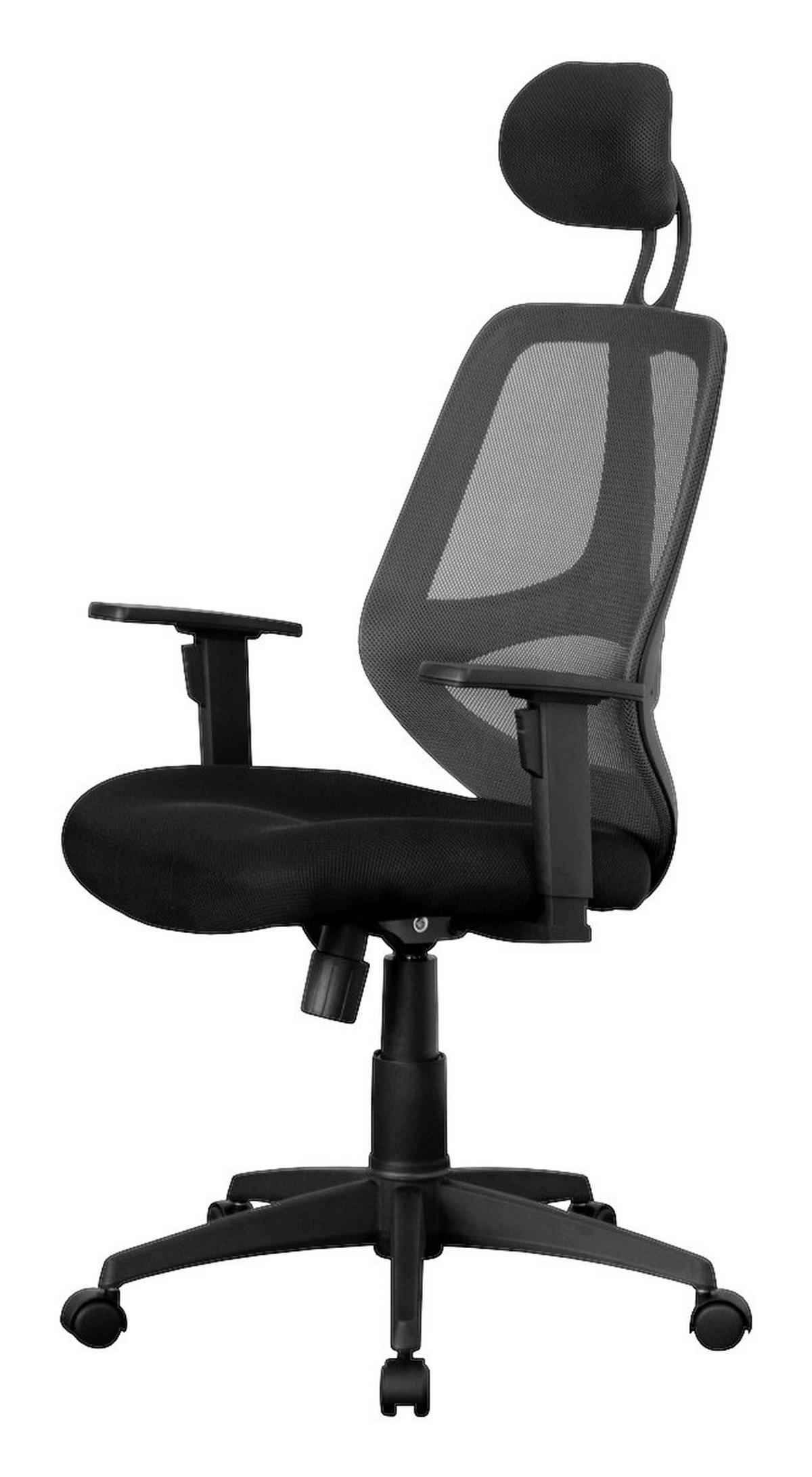 Drehstuhl schwarz Bürostuhl - schwarz (61,00/127,00/57,00cm) - Amstyle