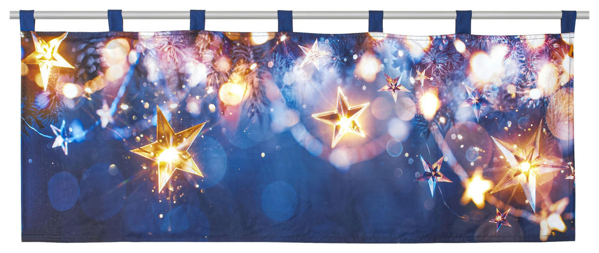 Scheibengardine X-Mas sortiert B/L: ca. 120x45 cm X-Mas - sortiert (120,00/45,00cm)