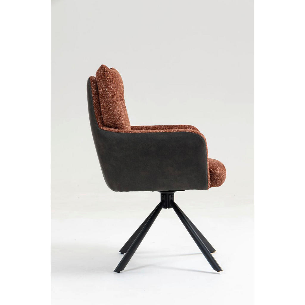 Thumbnail - Drehstuhl Lecce rost Microfaser