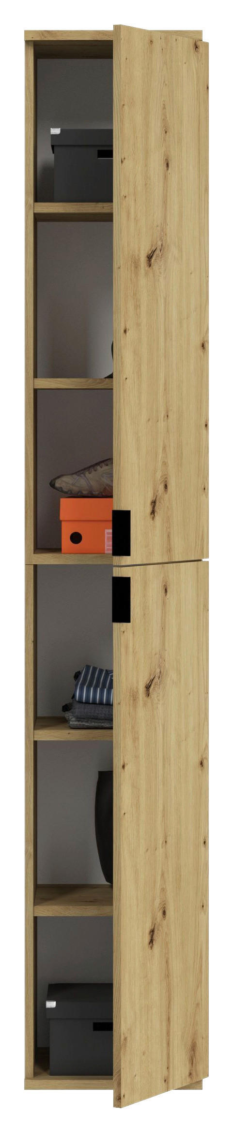 Badhochschrank PROJEKT Eiche Artisan Nachbildung B/H/T: ca. 30x193x34 cm PROJEKT - Eiche (30,00/193,00/34,00cm) - xonox.home