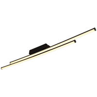 GLOBO LED-Deckenleuchte KIRINA 67342-24D schwarz Kunststoff Metall B/H/L: ca. 6x6,6x110 cm 1 Brennstellen KIRINA - schwarz (110,00/6,00/6,60cm) - GLOBO