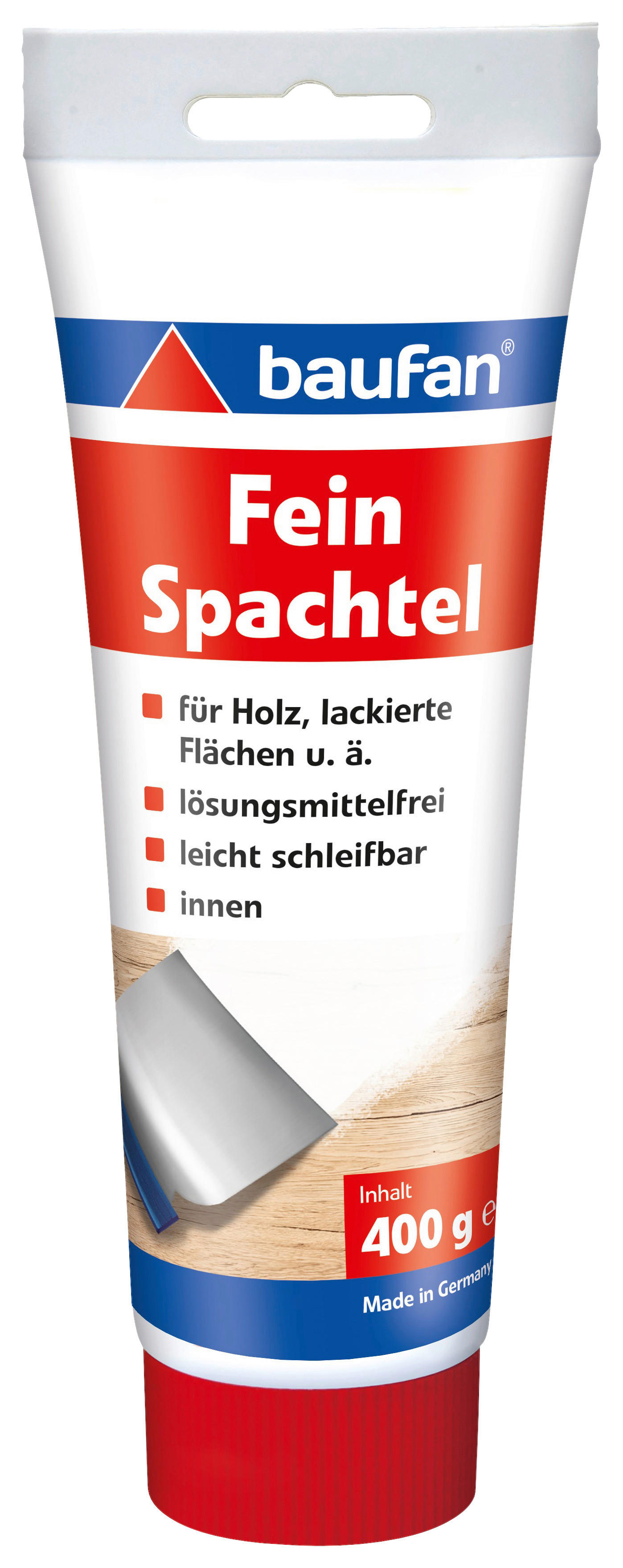 Spachtelmasse ca. 0,4 kg Schnellspachtel_fein 400g - Baufan