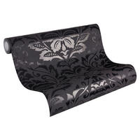 A.S.Creation Vliestapete Black & White Barock schwarz B/L: ca. 53x1005 cm Black & White - schwarz (53,00/1005,00cm) - A.S.Creation