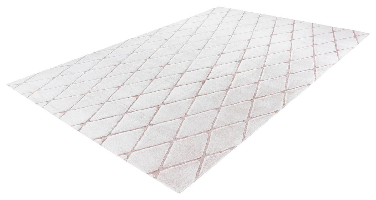 360Living Teppich Vivica weiß B/L: ca. 160x230 cm Vivica - weiß/rosé (160,00/230,00cm) - 360Living