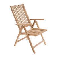 VCM Gartenstuhl braun Teakholz B/H/T: ca. 56x110x75 cm Gartenstuhl - braun (56,00/110,00/75,00cm) - VCM