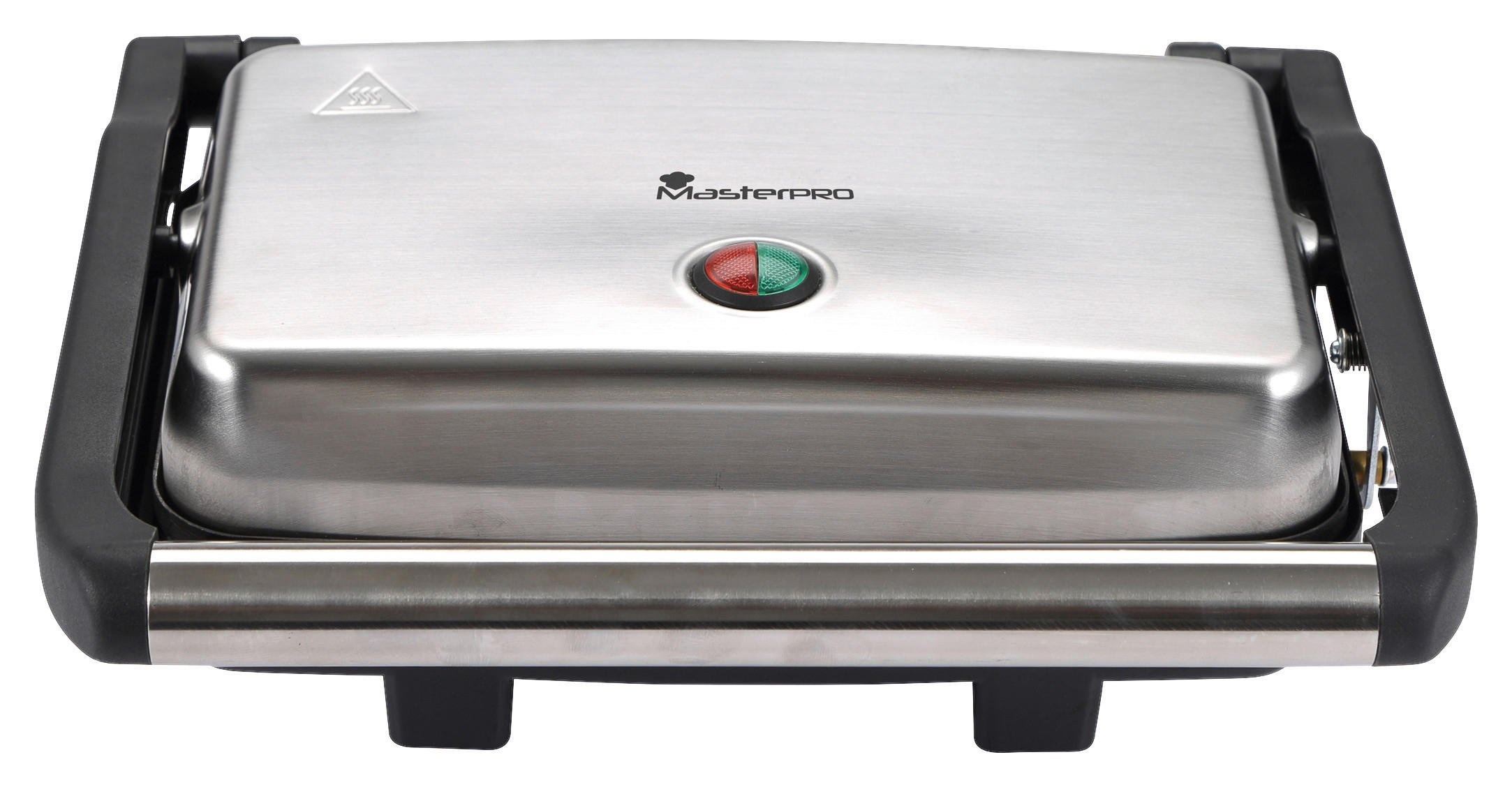 MASTERPRO Kontaktgrill BGMP-9008 silber Kunststoff Edelstahl B/H/T: ca. 35x13x30,5 cm Foodies BGMP-9008 - schwarz/silber (35,00/13,00/30,50cm) - MASTERPRO