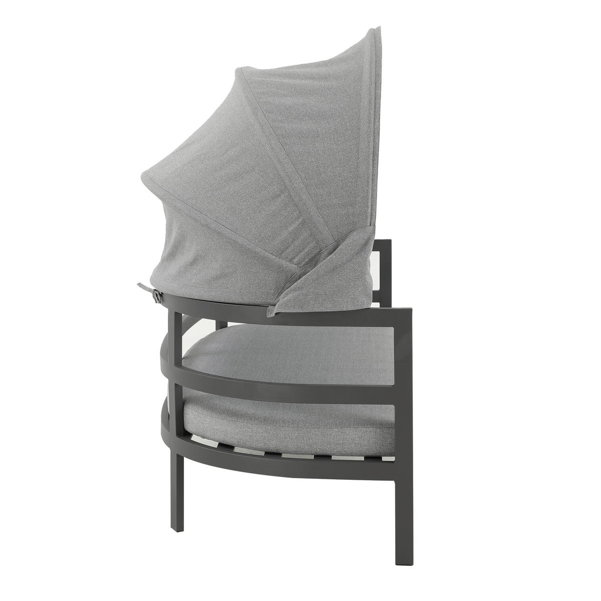 POCOline Gartensitzgruppe Barbados hellgrau Stahl Barbados - hellgrau/grau - POCOline